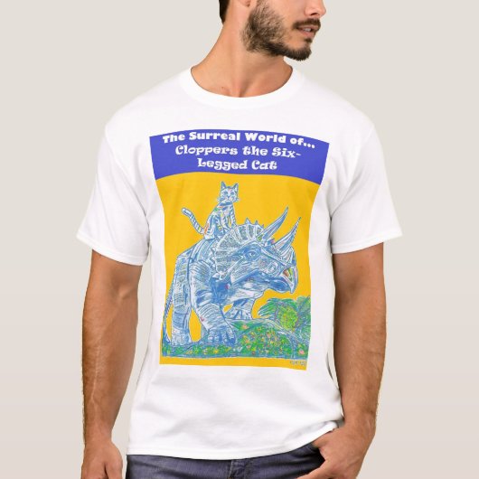 6本足の猫のTシャツ クロッパーズ Tシャツ (正面)