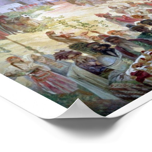 #6東ローマ皇帝としてのデュサンの即位 ポスター (角)