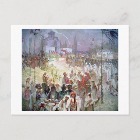 #6東ローマ皇帝としてのデュサンの即位 ポストカード (正面)