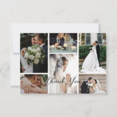 6枚のカスタム写真コラージュ お気に入りの瞬間 サンキューカード (正面)