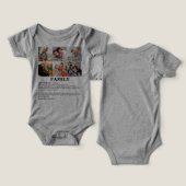 6枚のパーソナライズされた写真コラージュのファミリ定義 (デザイン正面&裏面)