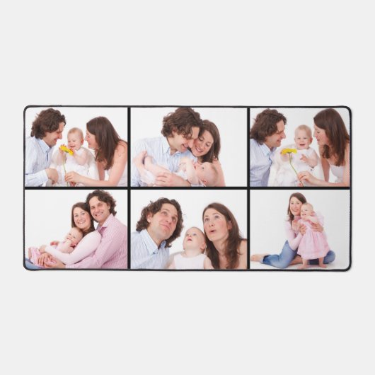 6枚のフォトコラージデスクマットを作成する デスクマット (正面)