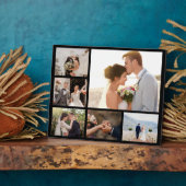 6枚のフォトコラージュをブラックで作成 フォトプラーク (側面)