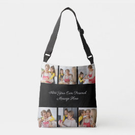 6枚のフォトコラージュを作成するあいさつを追加する クロスボディバッグ
