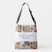 6枚のフォトコラージュを作成するあいさつを追加する クロスボディバッグ (裏面)