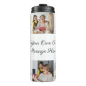 6枚のフォトコラージュを作成するあいさつを追加する タンブラー (正面)