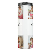 6枚のフォトコラージュを作成するあいさつを追加する タンブラー (裏面)