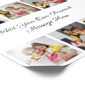 6枚のフォトコラージュを作成するあいさつを追加する フォトプリント            (角)