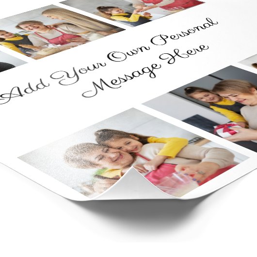 6枚のフォトコラージュを作成するあいさつを追加する フォトプリント            (角)