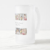 6枚のフォトコラージュを作成するあいさつを追加する フロストグラスビールジョッキ (正面右)