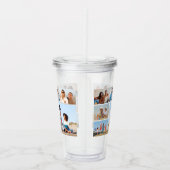6枚のフォトコラージュを作成 アクリルタンブラー (右)