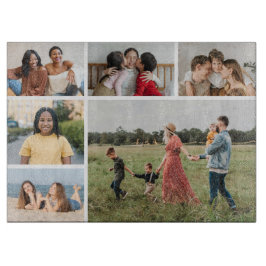 6枚のフォトコラージュを作成 カッティングボード
