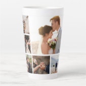 6枚のフォトコラージュを作成 カフェラテマグ (正面)