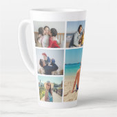 6枚のフォトコラージュを作成 カフェラテマグ (左アングル)