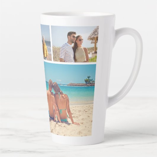 6枚のフォトコラージュを作成 カフェラテマグ (右)