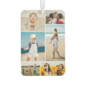 6枚のフォトコラージュを作成 カーエアーフレッシュナー (裏面)