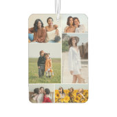 6枚のフォトコラージュを作成 カーエアーフレッシュナー (裏面)