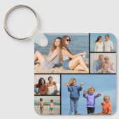 6枚のフォトコラージュを作成 キーホルダー (正面)