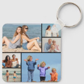 6枚のフォトコラージュを作成 キーホルダー (裏面)