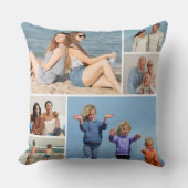 6枚のフォトコラージュを作成 クッション (正面)