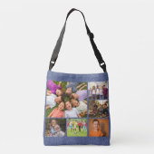 6枚のフォトコラージュを作成 クロスボディバッグ (裏面)