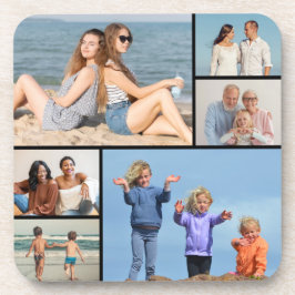 6枚のフォトコラージュを作成 コースター