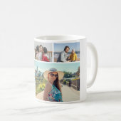 6枚のフォトコラージュを作成 コーヒーマグカップ (正面右)