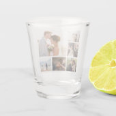 6枚のフォトコラージュを作成 ショットグラス (裏面)