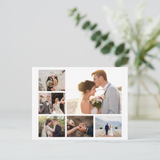 6枚のフォトコラージュを作成 シーズンポストカード (スタンド正面)