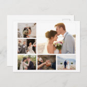 6枚のフォトコラージュを作成 シーズンポストカード (正面/裏面)