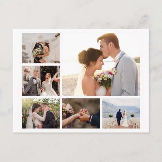 6枚のフォトコラージュを作成 シーズンポストカード (正面)