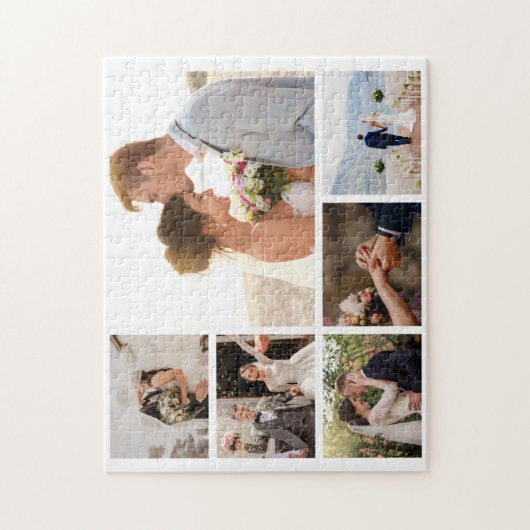 6枚のフォトコラージュを作成 ジグソーパズル (縦)