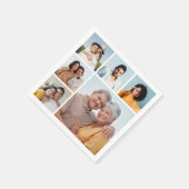6枚のフォトコラージュを作成 スタンダードカクテルナプキン (角)