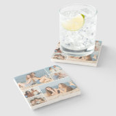 6枚のフォトコラージュを作成 ストーンコースター (横)