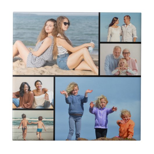 6枚のフォトコラージュを作成 タイル (正面)