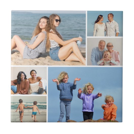 6枚のフォトコラージュを作成 タイル (正面)