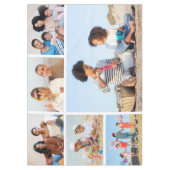 6枚のフォトコラージュを作成 テーブルクロス (正面)