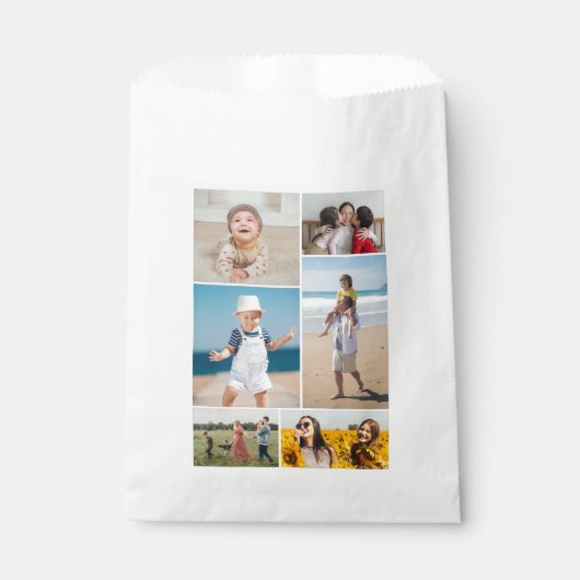 6枚のフォトコラージュを作成 フェイバーバッグ (正面)