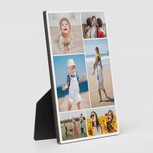 6枚のフォトコラージュを作成 フォトプラーク (側面)