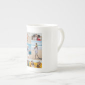 6枚のフォトコラージュを作成 ボーンチャイナマグカップ (正面右)