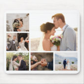 6枚のフォトコラージュを作成 マウスパッド (正面)