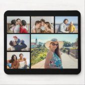 6枚のフォトコラージュを作成 マウスパッド (正面)