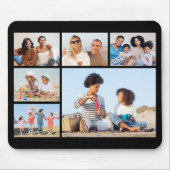 6枚のフォトコラージュを作成 マウスパッド (正面)