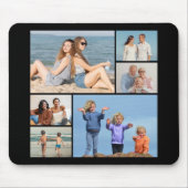 6枚のフォトコラージュを作成 マウスパッド (正面)