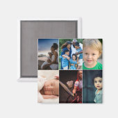 6枚のフォトコラージュを作成 マグネット (正面/裏面)