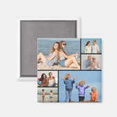 6枚のフォトコラージュを作成 マグネット (正面/裏面)