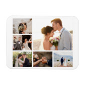 6枚のフォトコラージュを作成 マグネット (横)