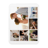 6枚のフォトコラージュを作成 マグネット (縦)