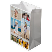 6枚のフォトコラージュを作成 ミディアムペーパーバッグ (裏面アングル)