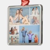 6枚のフォトコラージュを作成 メタルオーナメント (左)